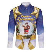 Samoa Christmas Family Matching Off The Shoulder Long Sleeve Dress and Hawaiian Shirt Snow Globe With Samoan Santa - Polynesian Pride