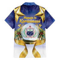 Samoa Christmas Family Matching Puletasi and Hawaiian Shirt Snow Globe With Samoan Santa - Polynesian Pride