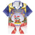 American Samoa Christmas Family Matching Off The Shoulder Long Sleeve Dress and Hawaiian Shirt Seashell Santa Beach Vibes - Polynesian Pride