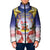 American Samoa Christmas Padded Jacket Seashell Santa Beach Vibes - Polynesian Pride