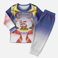 American Samoa Christmas Pajama Set Seashell Santa Beach Vibes - Polynesian Pride