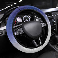 American Samoa Christmas Steering Wheel Cover Seashell Santa Beach Vibes LT05 Universal Fit Navy - Polynesian Pride