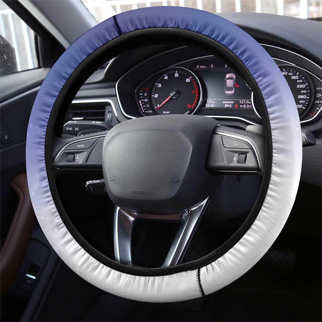 American Samoa Christmas Steering Wheel Cover Seashell Santa Beach Vibes LT05 - Polynesian Pride