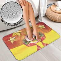 French Polynesia Christmas Bathroom Set Seashell Santa Beach Vibes - Polynesian Pride