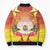 French Polynesia Christmas Bomber Puffer Jacket Seashell Santa Beach Vibes - Polynesian Pride