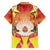 French Polynesia Christmas Family Matching Off The Shoulder Long Sleeve Dress and Hawaiian Shirt Seashell Santa Beach Vibes - Polynesian Pride