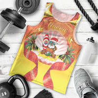 French Polynesia Christmas Men Tank Top Seashell Santa Beach Vibes - Polynesian Pride