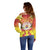 French Polynesia Christmas Off Shoulder Sweater Seashell Santa Beach Vibes - Polynesian Pride