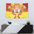 French Polynesia Christmas Tapestry Seashell Santa Beach Vibes - Polynesian Pride