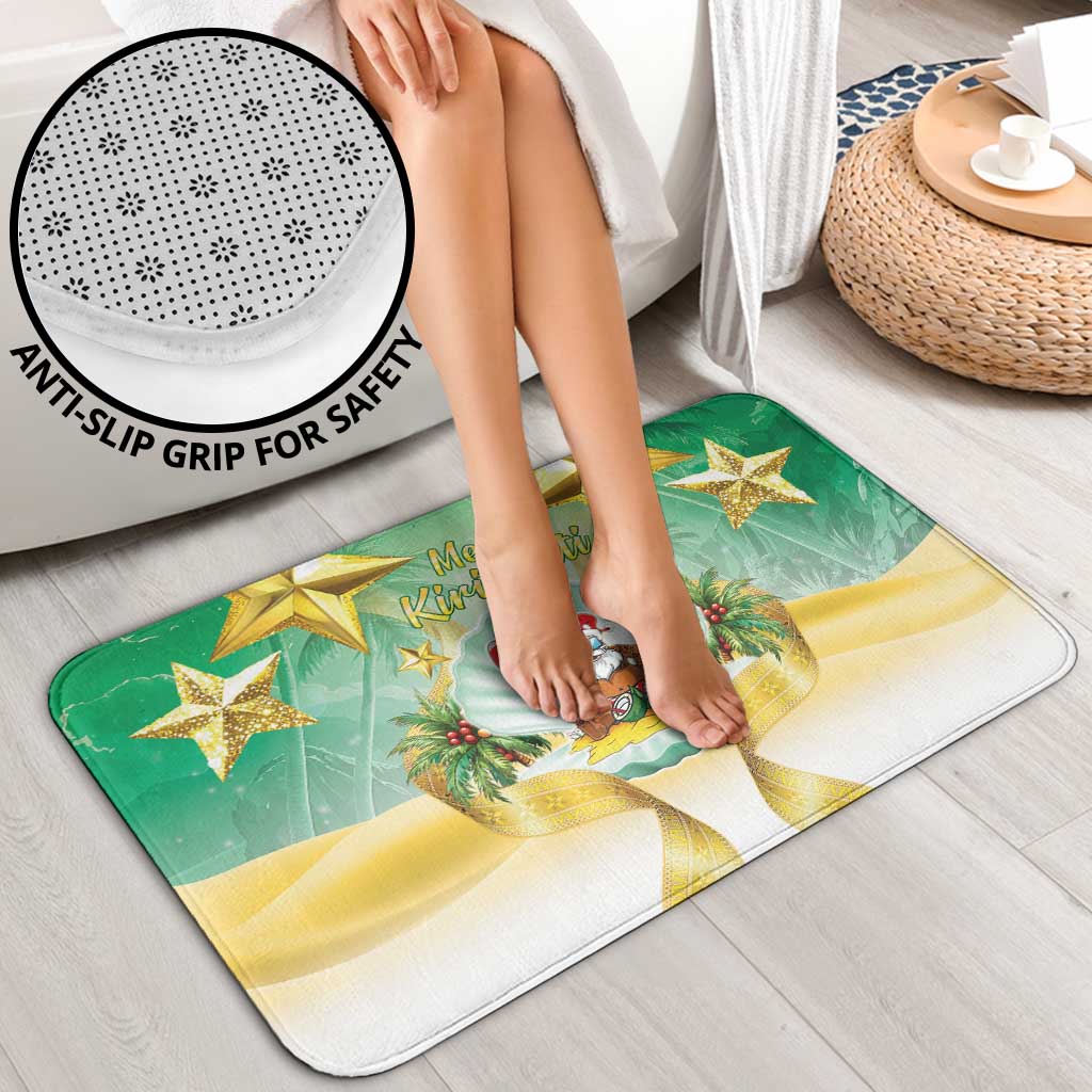 Cook Islands Christmas Bathroom Set Seashell Santa Beach Vibes - Polynesian Pride