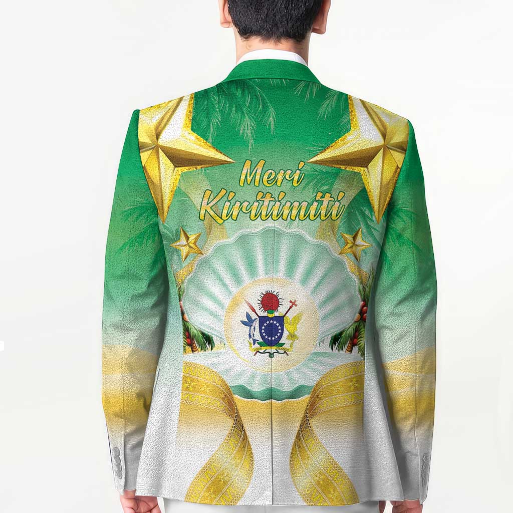 Cook Islands Christmas Blazer Seashell Santa Beach Vibes - Polynesian Pride