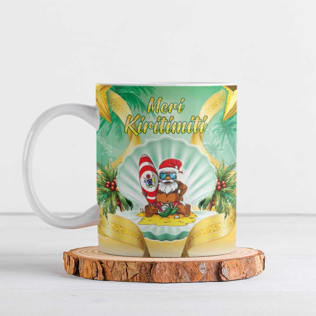 Cook Islands Christmas Ceramic Mug Seashell Santa Beach Vibes - Polynesian Pride