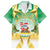 Cook Islands Christmas Family Matching Tank Maxi Dress and Hawaiian Shirt Seashell Santa Beach Vibes - Polynesian Pride