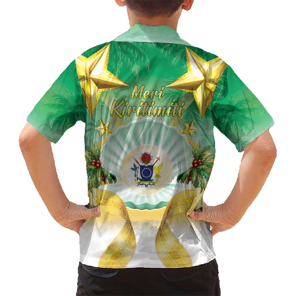 Cook Islands Christmas Hawaiian Shirt Seashell Santa Beach Vibes - Polynesian Pride