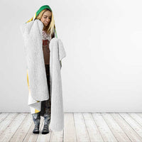 Cook Islands Christmas Hooded Blanket Seashell Santa Beach Vibes - Polynesian Pride