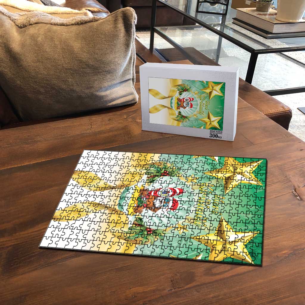 Cook Islands Christmas Puzzle Seashell Santa Beach Vibes - Polynesian Pride