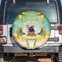 Cook Islands Christmas Spare Tire Cover Seashell Santa Beach Vibes - Polynesian Pride