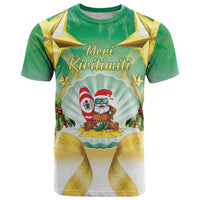 Cook Islands Christmas T Shirt Seashell Santa Beach Vibes - Polynesian Pride