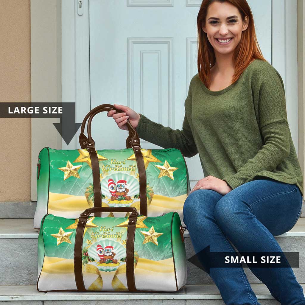 Cook Islands Christmas Travel Bag Seashell Santa Beach Vibes - Polynesian Pride
