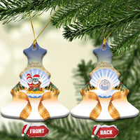 Marshall Islands Christmas Ceramic Ornament Seashell Santa Beach Vibes - Polynesian Pride