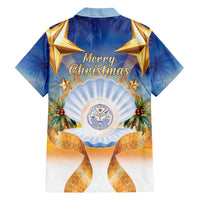 Marshall Islands Christmas Hawaiian Shirt Seashell Santa Beach Vibes - Polynesian Pride