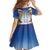 Marshall Islands Christmas Kid Short Sleeve Dress Seashell Santa Beach Vibes - Polynesian Pride