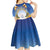 Marshall Islands Christmas Kid Short Sleeve Dress Seashell Santa Beach Vibes - Polynesian Pride