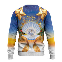 Marshall Islands Christmas Ugly Christmas Sweater Seashell Santa Beach Vibes - Polynesian Pride