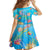 Under The Sea Scuba Diving Kid Short Sleeve Dress Polynesian Pattern LT05 - Polynesian Pride