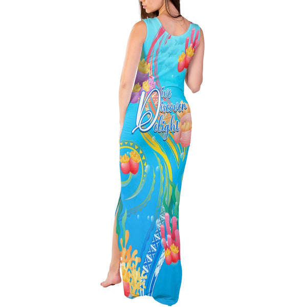 UNDER THE SEA NAVY MAXI DRESS
