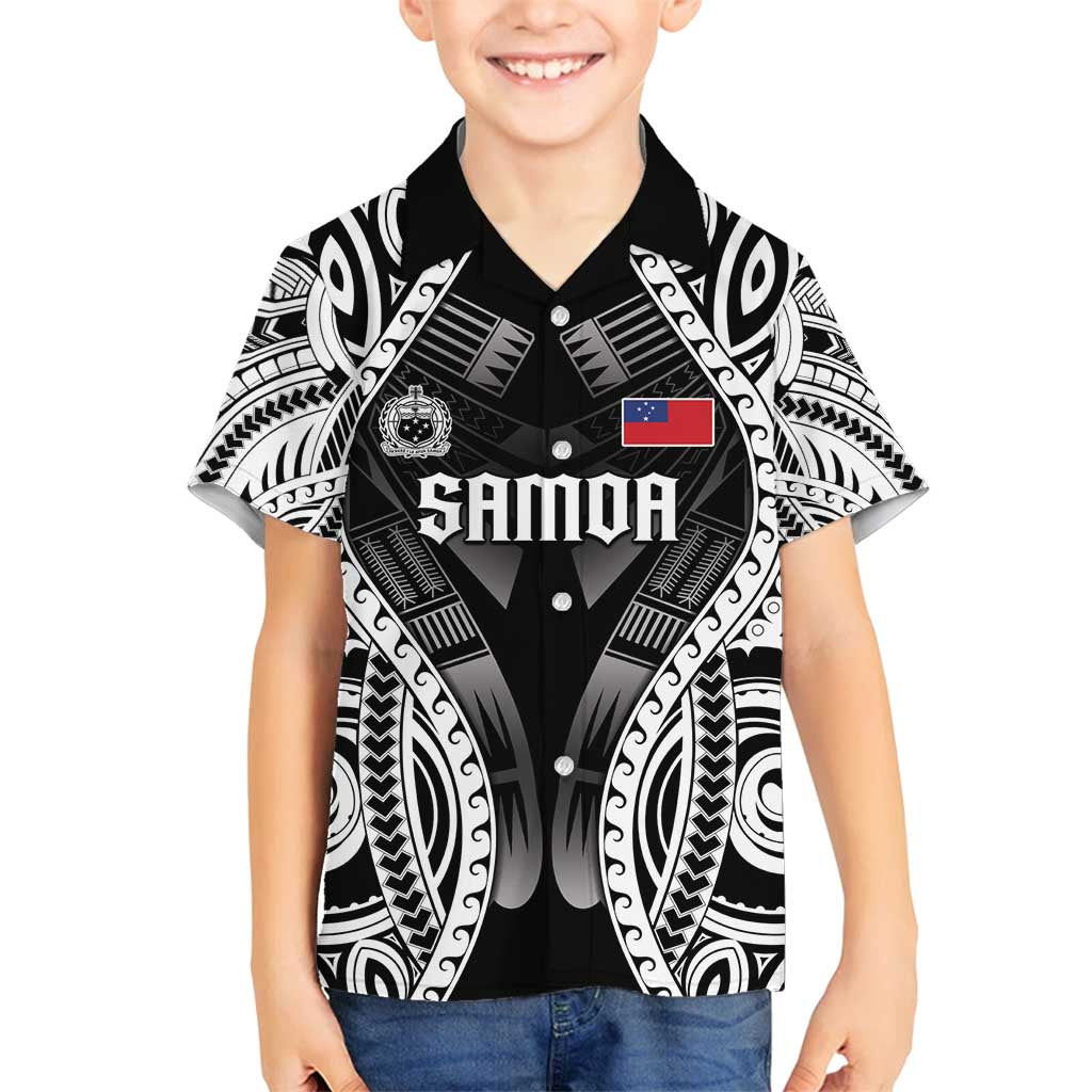 Personalised Remember Samoa Black Saturday Family Matching Off Shoulder Short Dress and Hawaiian Shirt Samoa Mo Samoa - Polynesian Pride