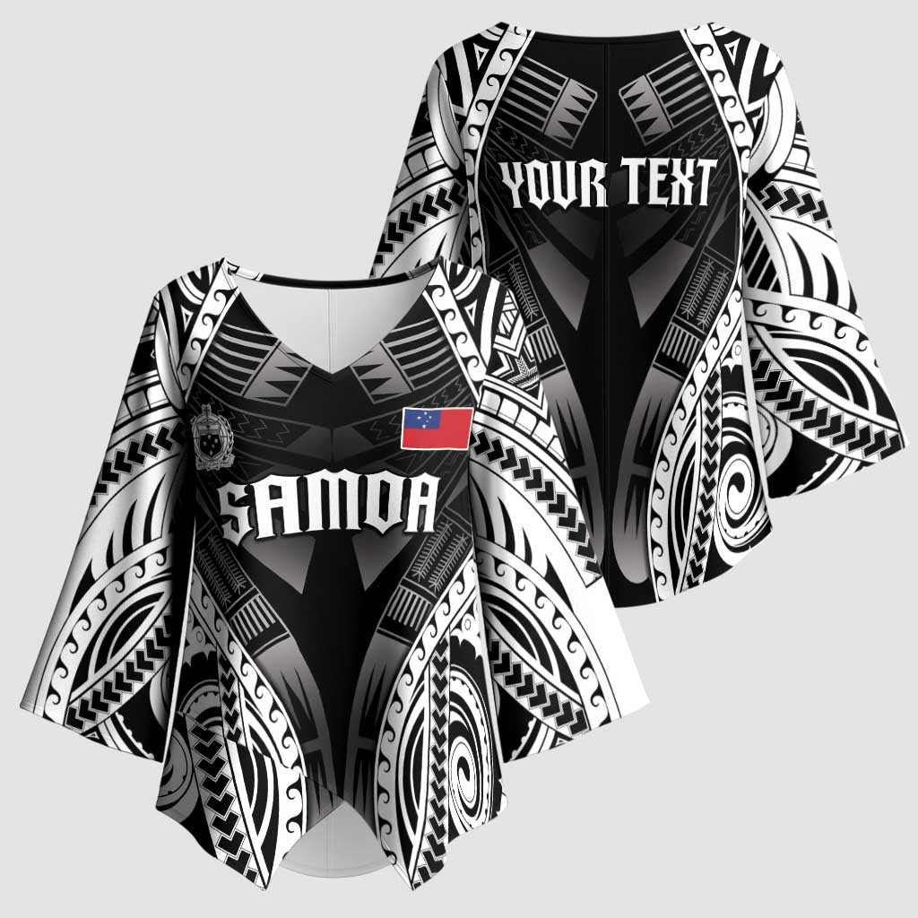 Personalised Remember Samoa Black Saturday Kimono Sleeve Blouse Samoa Mo Samoa - Polynesian Pride
