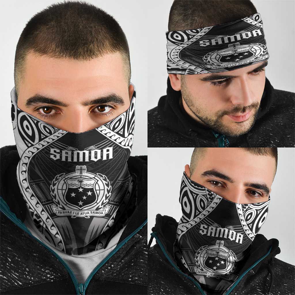 Remember Samoa Black Saturday Neck Gaiter Samoa Mo Samoa - Polynesian Pride