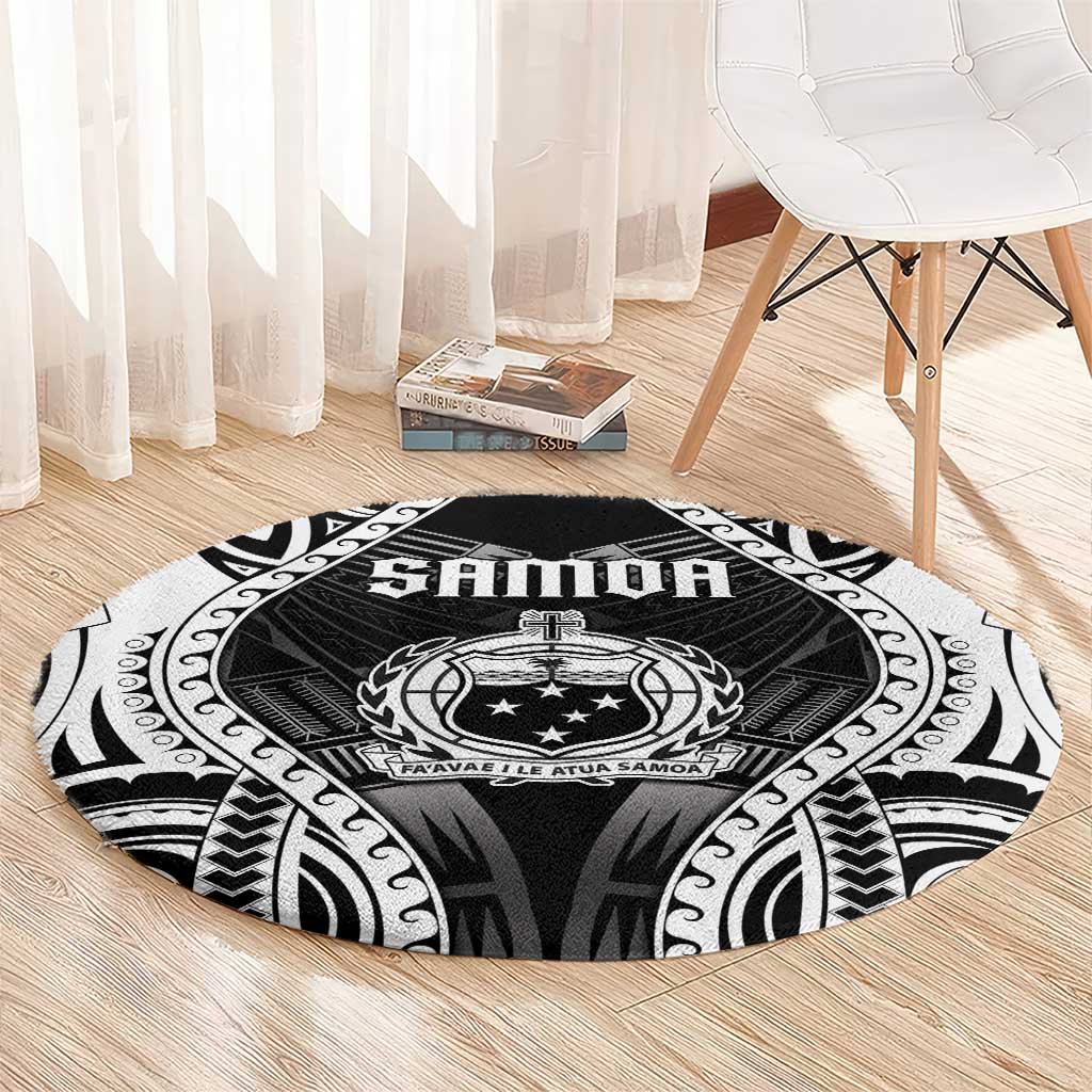 Remember Samoa Black Saturday Round Carpet Samoa Mo Samoa - Polynesian Pride