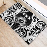Remember Samoa Black Saturday Rubber Doormat Samoa Mo Samoa - Polynesian Pride