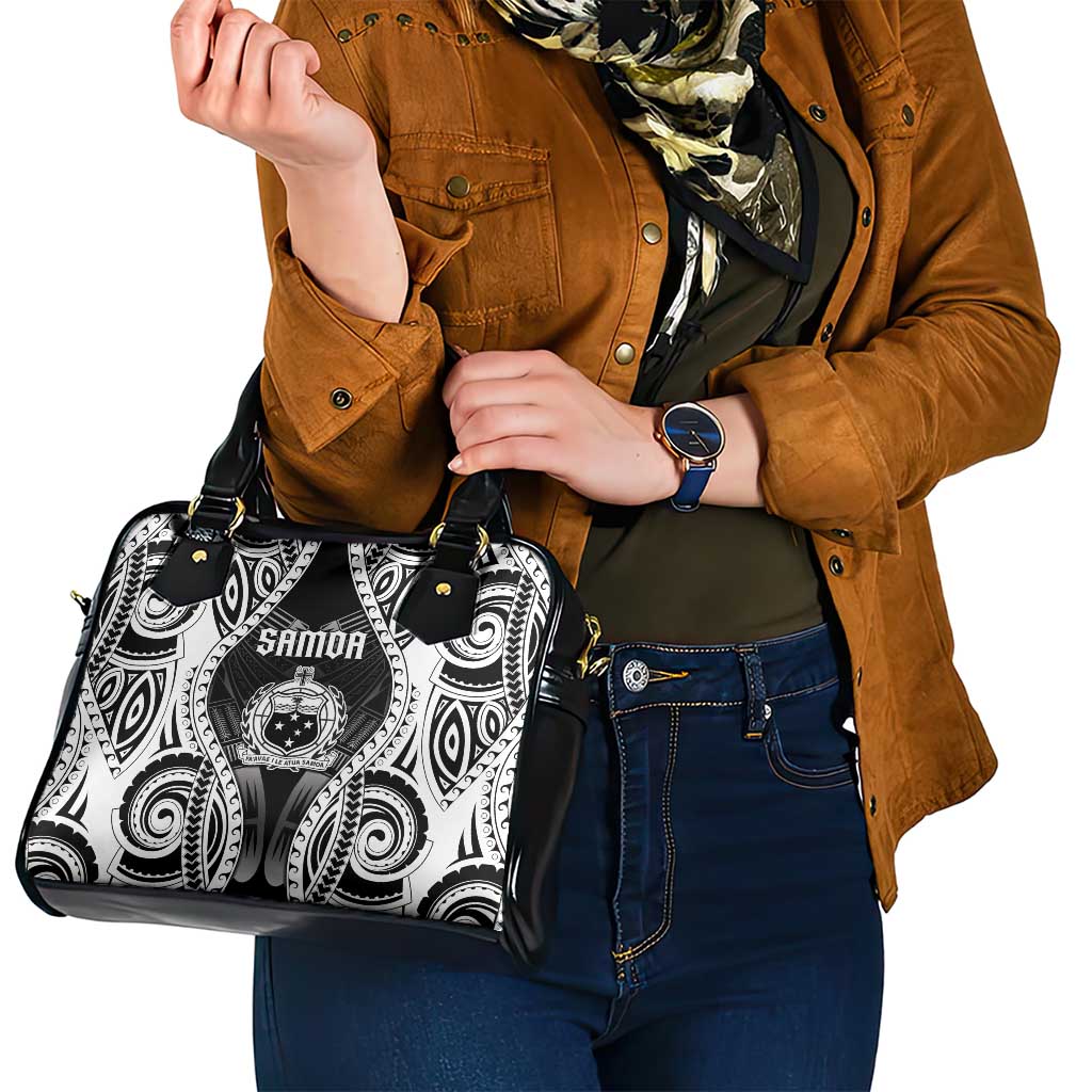 Remember Samoa Black Saturday Shoulder Handbag Samoa Mo Samoa - Polynesian Pride