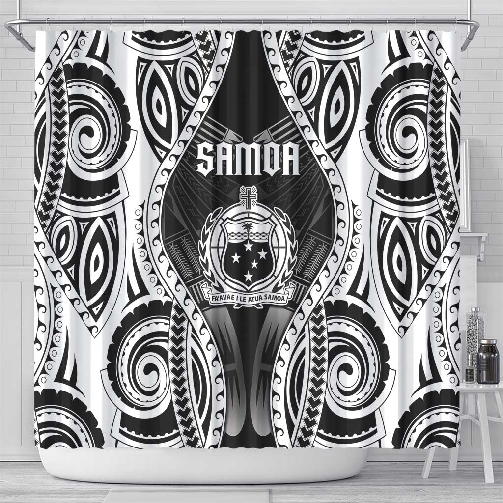 Remember Samoa Black Saturday Shower Curtain Samoa Mo Samoa - Polynesian Pride
