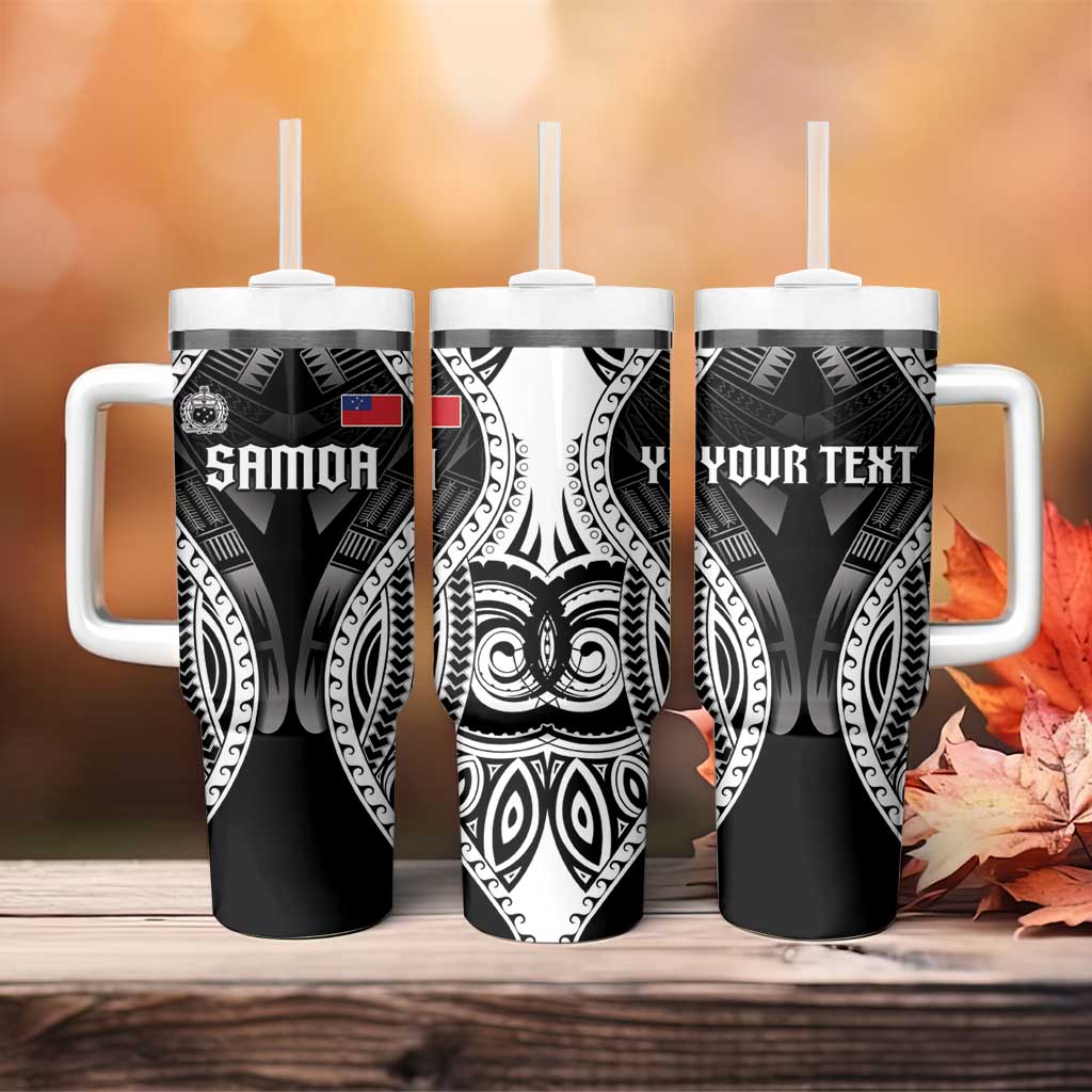 Personalised Remember Samoa Black Saturday Tumbler With Handle Samoa Mo Samoa - Polynesian Pride