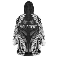 Personalised Remember Samoa Black Saturday Wearable Blanket Hoodie Samoa Mo Samoa - Polynesian Pride