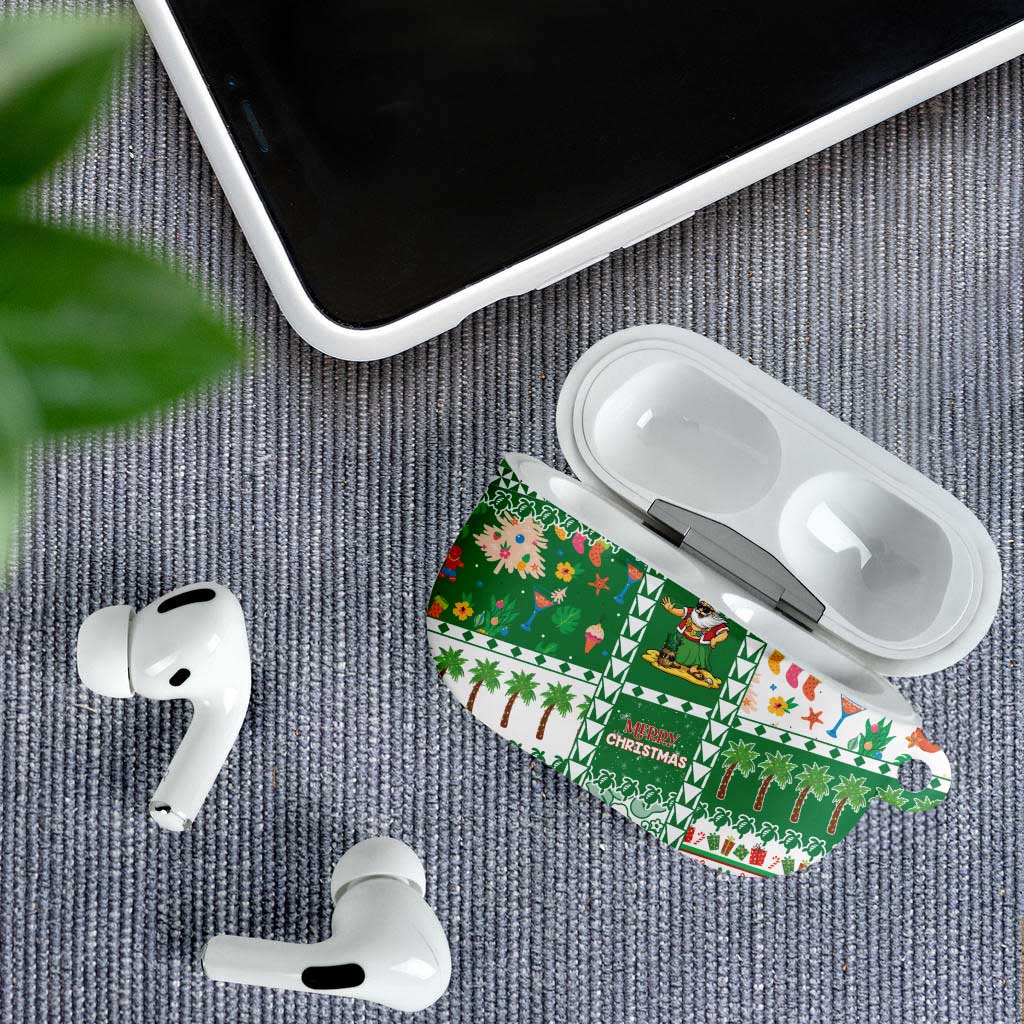Norfolk Island Christmas AirPods Case Festive Beach Vibes - Polynesian Pride