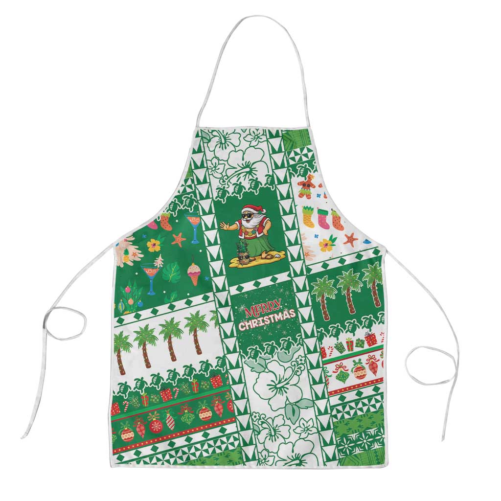 Norfolk Island Christmas Apron Festive Beach Vibes - Polynesian Pride