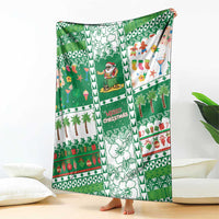 Norfolk Island Christmas Blanket Festive Beach Vibes - Polynesian Pride