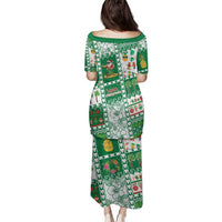 Norfolk Island Christmas Family Matching Puletasi and Hawaiian Shirt Festive Beach Vibes - Polynesian Pride