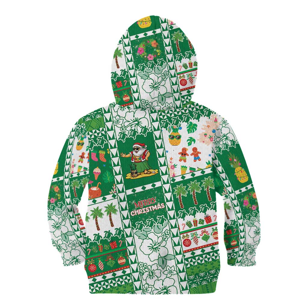 Norfolk Island Christmas Kid Hoodie Festive Beach Vibes - Polynesian Pride