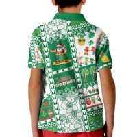 Norfolk Island Christmas Kid Polo Shirt Festive Beach Vibes - Polynesian Pride