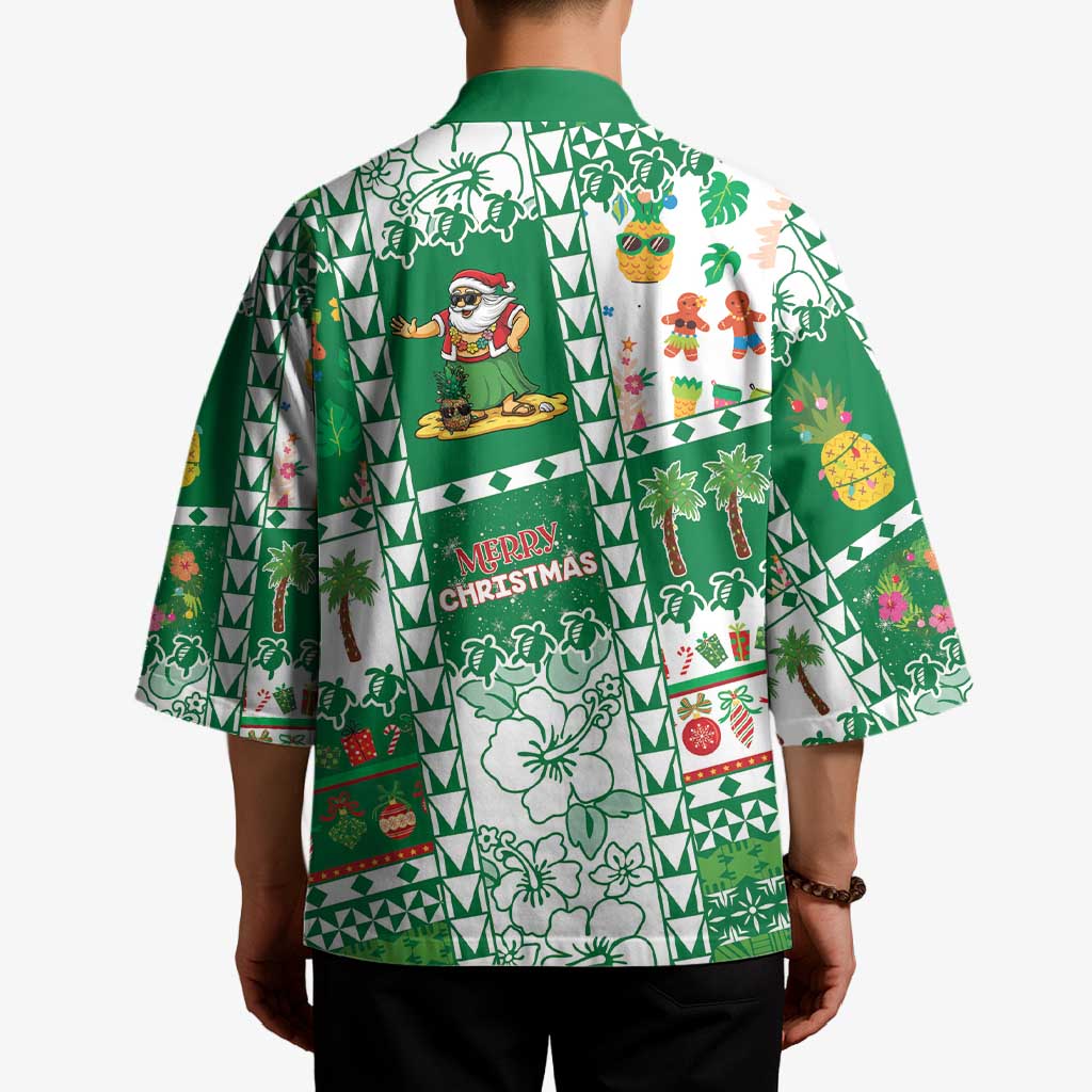 Norfolk Island Christmas Kimono Festive Beach Vibes - Polynesian Pride