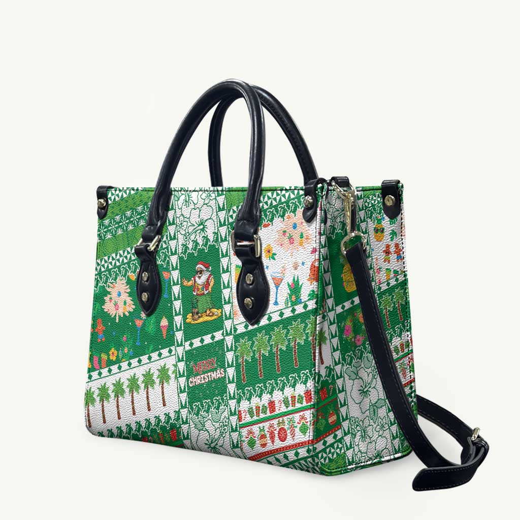 Norfolk Island Christmas Leather Bag Festive Beach Vibes - Polynesian Pride