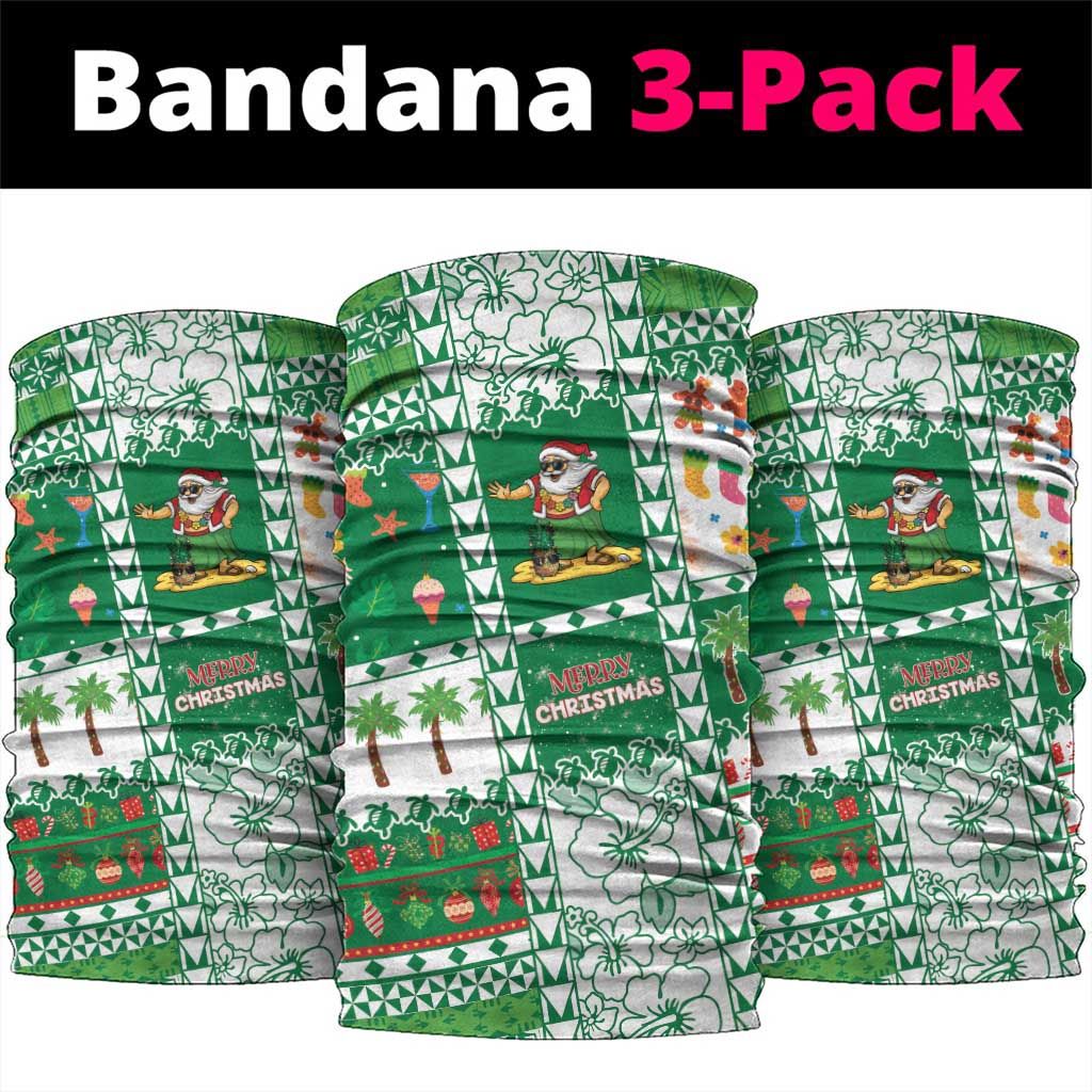 Norfolk Island Christmas Neck Gaiter Festive Beach Vibes - Polynesian Pride