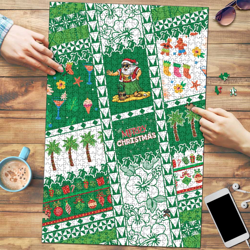 Norfolk Island Christmas Puzzle Festive Beach Vibes - Polynesian Pride