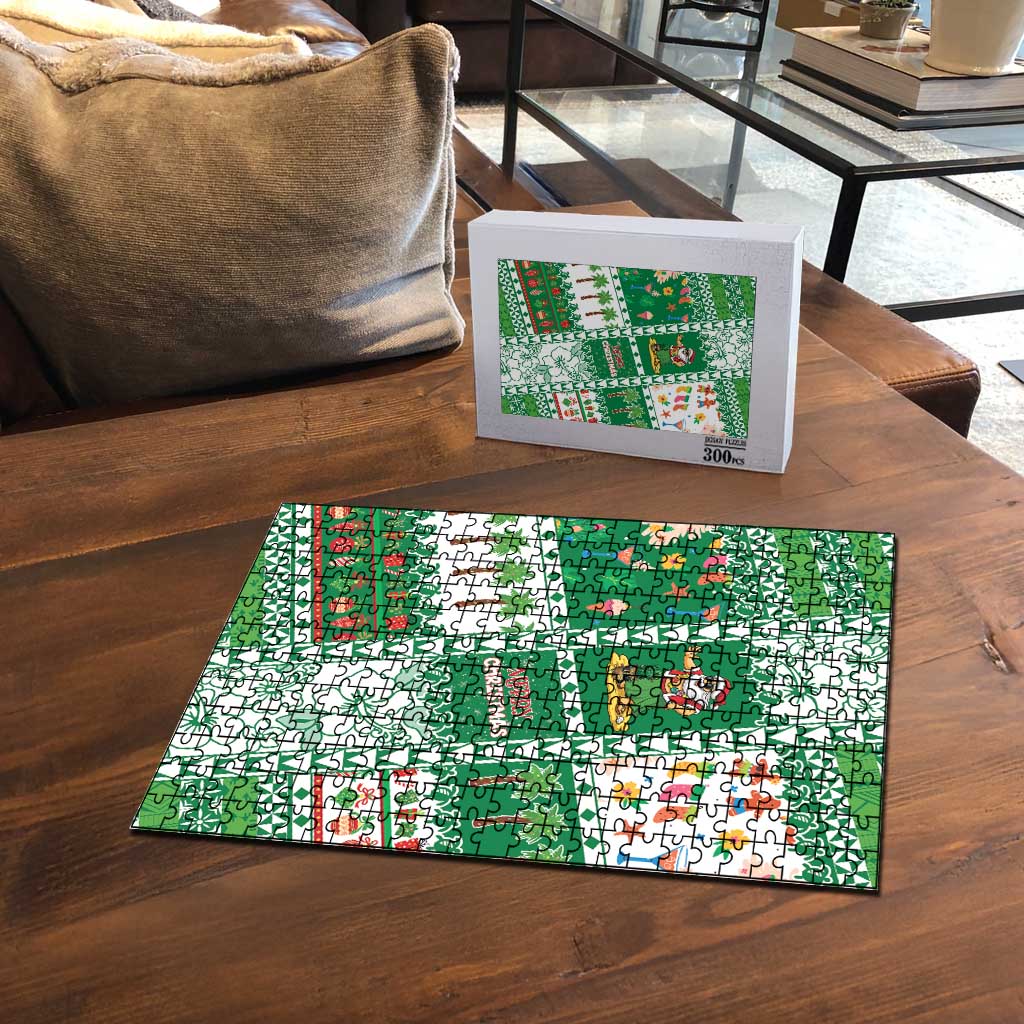 Norfolk Island Christmas Puzzle Festive Beach Vibes - Polynesian Pride